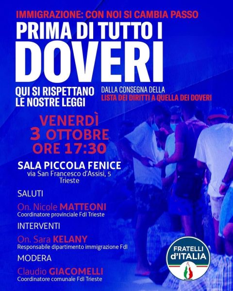 Immigrazione prima i doveri