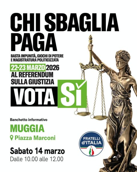 banchetto referendum giustizia Muggia