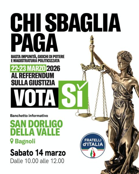 banchetto referendum giustizia San Dorligo Bagnoli