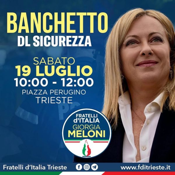banchetto decreto sicurezza