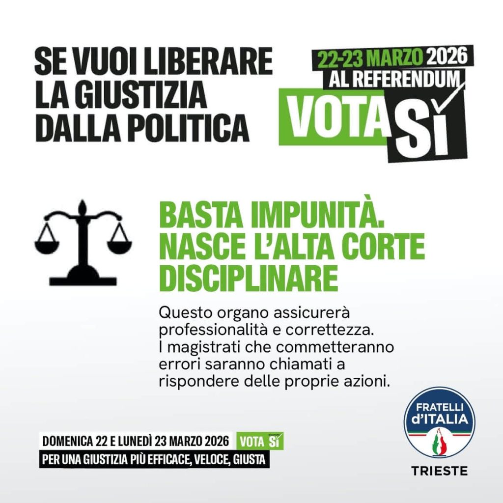referendum giustizia alta corte disciplinare