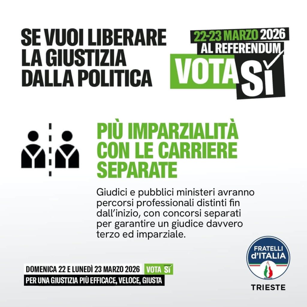 referendum giustizia carriere separate giudici e pubblici ministeri